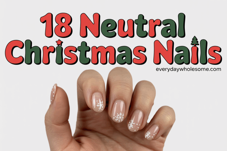 18 Neutral Christmas Nails Ideas to Elevate Your Holiday Style Effortlessly