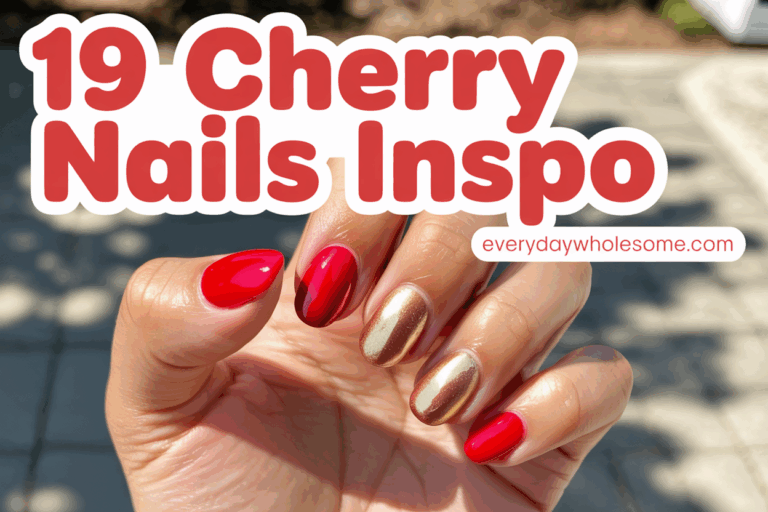 19 Cherry Red Nails Inspo Trends and Ideas for Effortless Style
