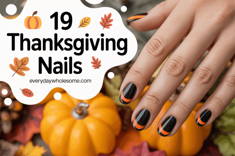 19 Thanksgiving Nails Short Length Ideas for Stylish Fall Manicures