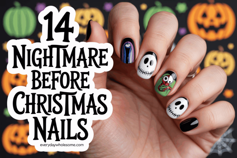 14 Nightmare Before Christmas Nails Perfect for Halloween and Beyond