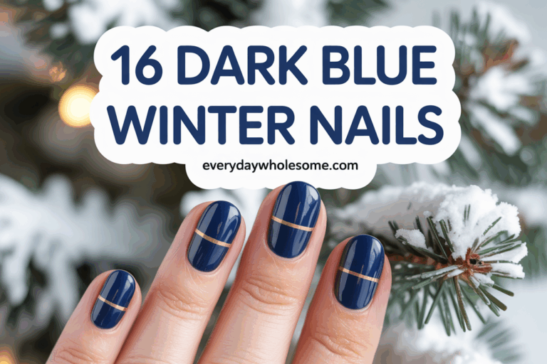 16 Dark Blue Winter Nails Ideas Perfect for a Chic Seasonal Look