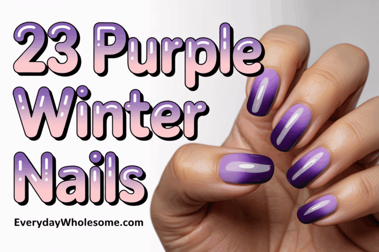 23 Purple Winter Nails Ideas for Stylish and Trendy Seasonal Looks