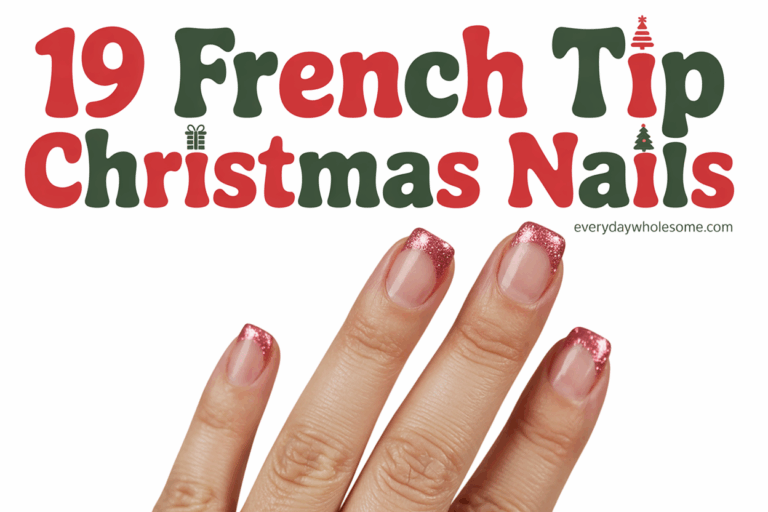 19 Christmas French Tip Nails Ideas for Elegant Holiday Manicures