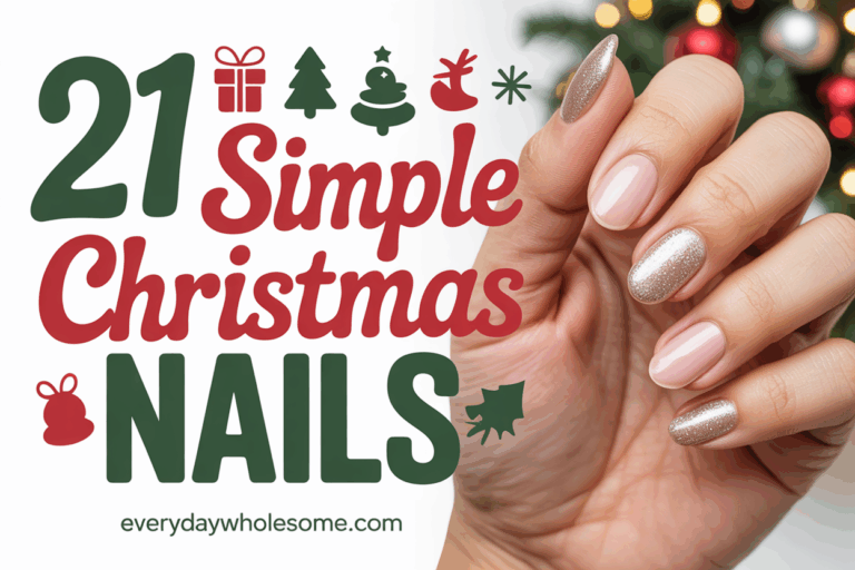 21 Christmas Nails Simple Ideas for Effortless Holiday Style