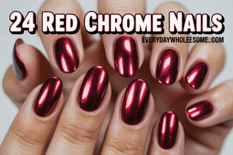 24 Red Chrome Nails Ideas For Stunning, Long-Lasting Manicures