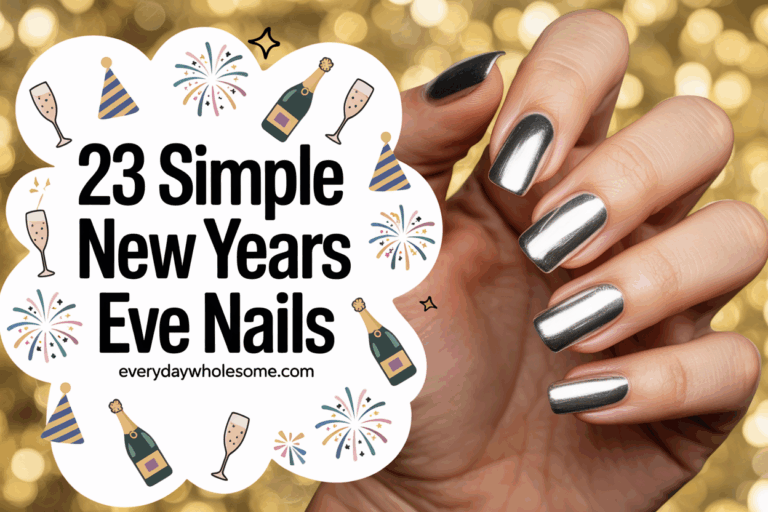23 Simple New Years Eve Nails Simple Easy Ideas for Effortless Festive Style