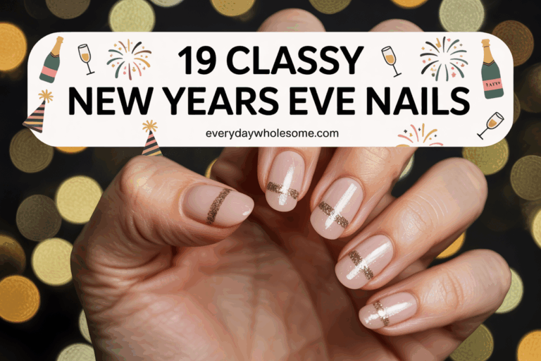 19 New Years Eve Nails Ideas Classy for Elegant Holiday Celebrations