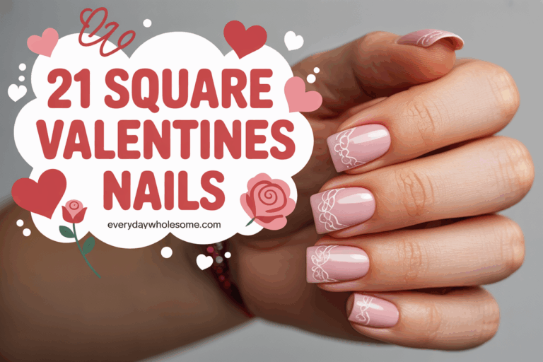 21 Valentines Day Nails Square Ideas for Stylish and Easy Manicures