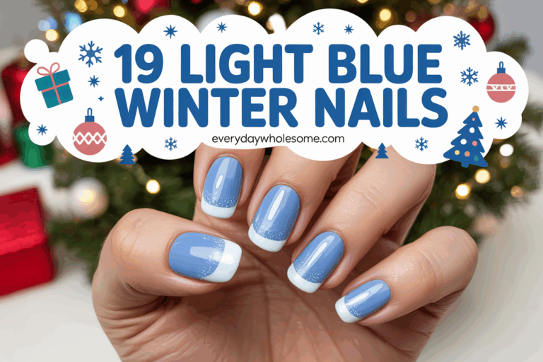 19 Light Blue Winter Nails Ideas for a Chic and Cozy Look