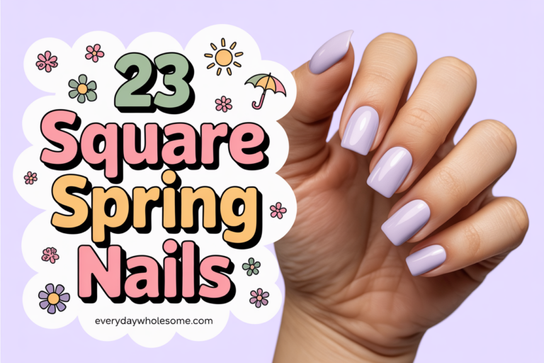 23 Square Spring Nails Ideas for Stylish and Durable Manicures