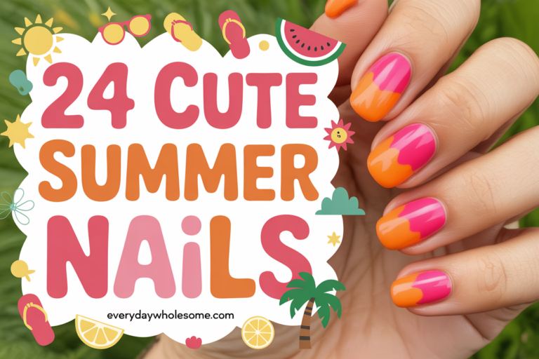 24 Cute Summer Nails Ideas for Vacation Travel to Elevate Your Style