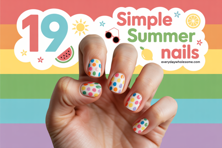 19 Simple Summer Nails Ideas for Effortless Style and Elegance