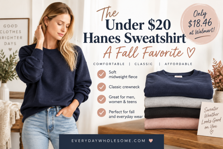The $10 Hanes Sweatshirt I Keep Buying for Fall