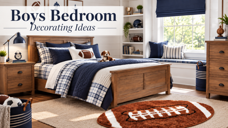 Boys Bedroom Decorating Ideas: How to Create a Fun Football-Inspired Boys Room