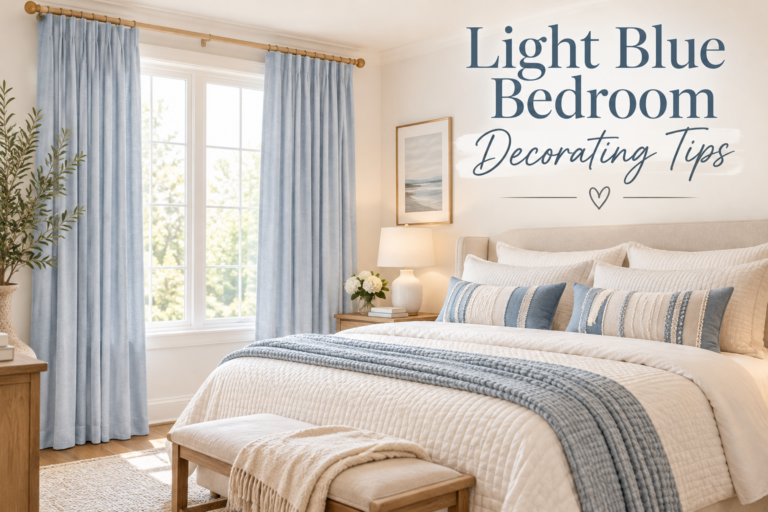 Light Blue Bedroom Decorating Ideas for a Calm, Cozy and Beautiful Bedroom