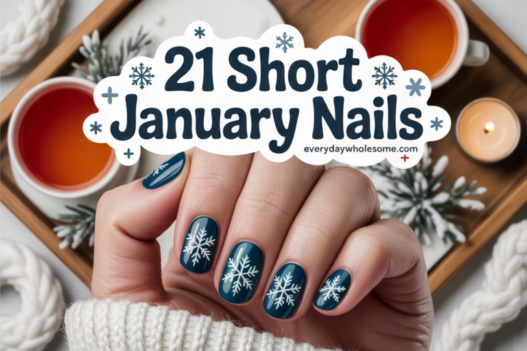 21 Short January Nails: Chic Winter Designs