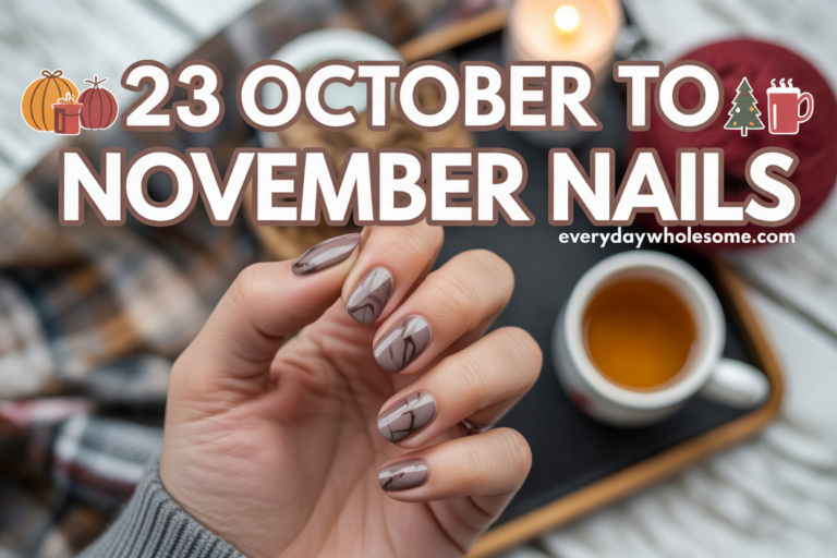23 October to November Nails: Stylish Seasonal Ideas