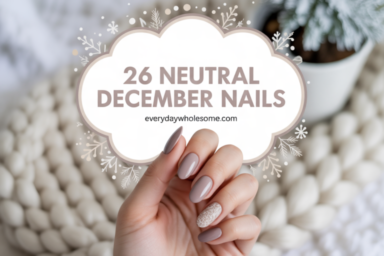 26 Neutral December Nails: Classy, Simple, and Short Winter Nail Ideas
